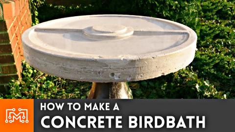 How to Make A Concrete Birdbath // Pokemon