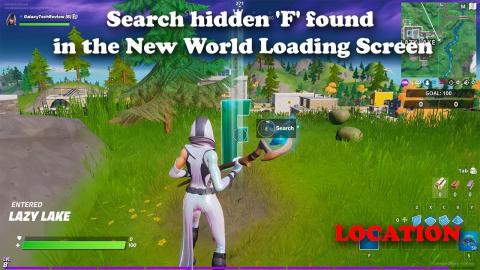 Search hidden F found in the New World Loading Screen - Fortnite