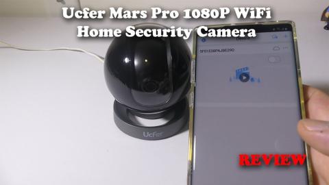 UcFer Mars Pro 1080p Indoor WiFi Security Camera Setup and Review