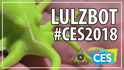 3D Printing at CES 2018 - Lulzbot Building 3D Printers at their Booth #MakeEverything