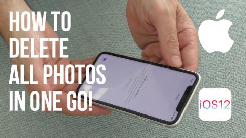 How to Delete all your photos on your iPhone in one go. IOS 12.