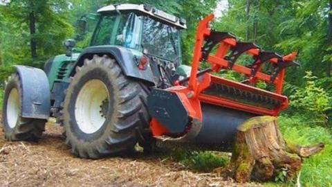 Incredible modern big stump cutting machines I ever seen. Amazing wood processing   equipment