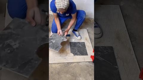 Amazing Tile Work????????????????#satisfying #shorts