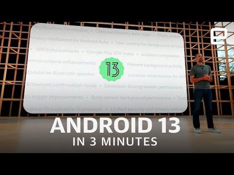 Google I/O 2022: Android 13 keynote in under 3 minutes