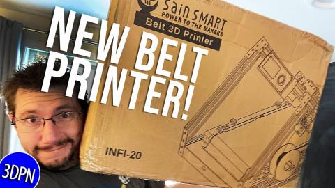 NEW BELT PRINTER! Sainsmart INFI-20 Unbox & First Use LIVE!