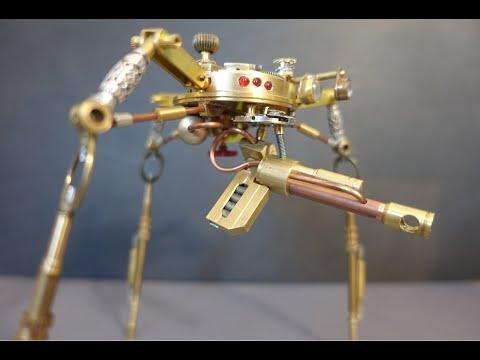 I made a steampunk robot assassin from an old pocketwatch