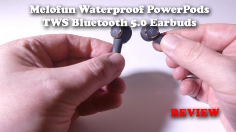 Melofun Power Pods - TWS Wireless Bluetooth 5.0 Earbuds -  Microphone Test and REVIEW