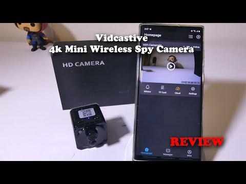 Vidcastive 4k Mini Wireless Spy Camera REVIEW