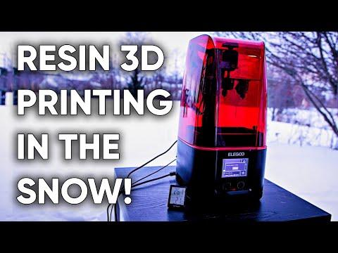 Can you Resin 3D Print outside in Snow?! ???? + Giveaway Winners!