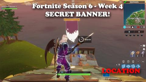 Fortnite - Season 6 - Week 4 Loading Screen and Battle Star Location (It's a banner this week)