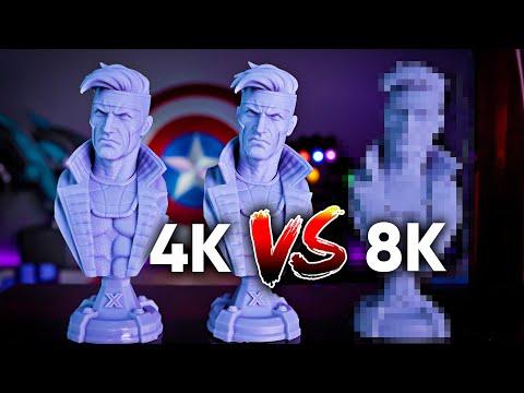 Elegoo Saturn 2 - 8k vs 4k Resin 3D Prints