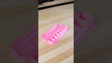 Weekly Pill Organizer | GlennovitS 3D | 3D Printing Ideas