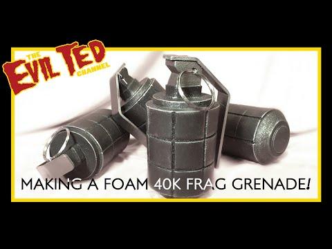 Making a Foam 40K Frag Grenade /Pattern /Giveaway