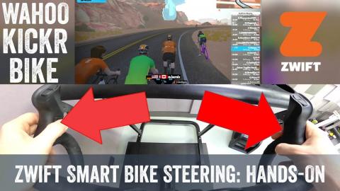 Zwift Rolls out Steering to Wahoo KICKR Bike: Quick hands-on!