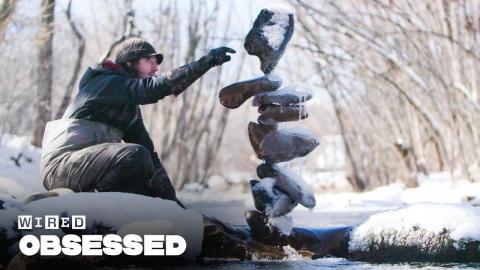 How This Guy Balances Impossible Rock Structures | Obsessed | WIRED