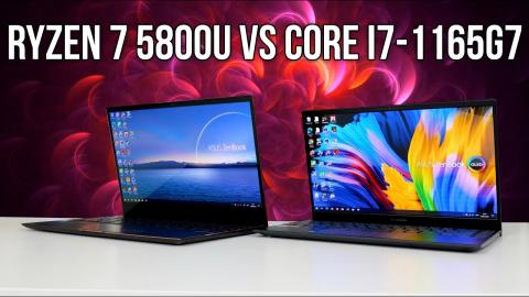 ASUS ZenBook 13 OLED & Flip S - Ryzen 7 5800U vs i7 1165G7