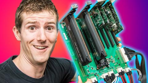 Building the $100,000 PC Pt. 2 - SO MANY PCIe CARDS