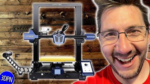 Anycubic VYPER 3D Printer - FIRST PRINT LIVE!