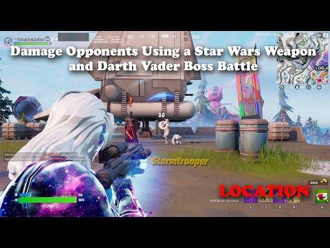 Damage Opponents Using a Star Wars Weapon and Darth Vader Boss Battle