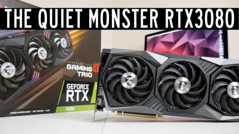 MSI RTX 3080 Gaming X Trio - ALMOST SILENT!