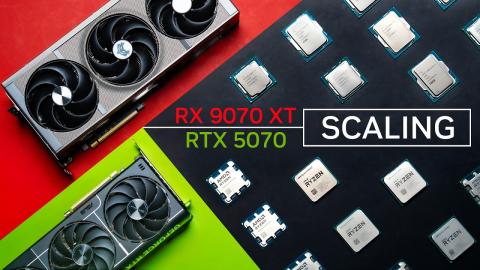 REALISTIC CPU Scaling - RTX 5070 & RX 9070 XT