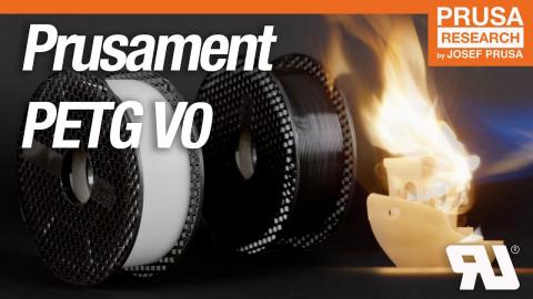 The new self-extinguishing Prusament PETG V0 (UL-certified!)