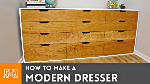 How to Make a Modern Dresser // Woodworking