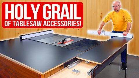 DIY Sliding Crosscut Table. Ultimate Tablesaw Accessory