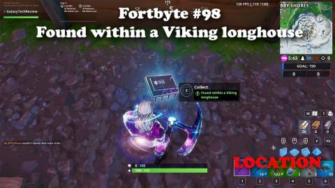 Fortnite Fortbyte #98 - Found within a Viking longhouse LOCATION