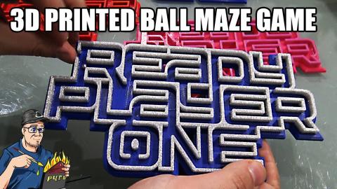 Ready Player One 3D PrInted Ball Maze Game