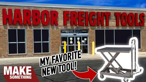 My NEW Favorite Tool from Harbor Freight | Hydraulic Table Cart
