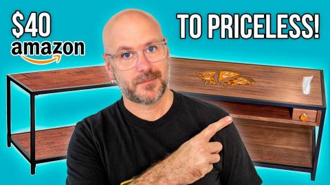 Cheap Amazon Coffee Table to ULTIMATE Pizza Eating Station
