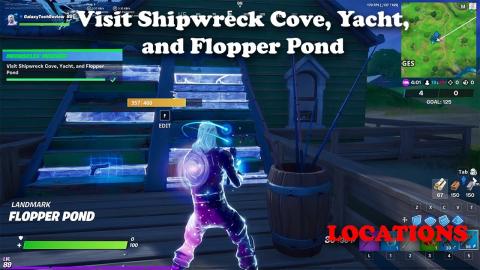 Visit Shipwreck Cove, The Yacht, and Flopper Pond LOCATIONS