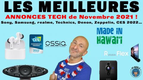 Les MEILLEURES Annonces Tech de NOVEMBRE 2021 (Sony, Samsung, realme, Technics, Hisense...)