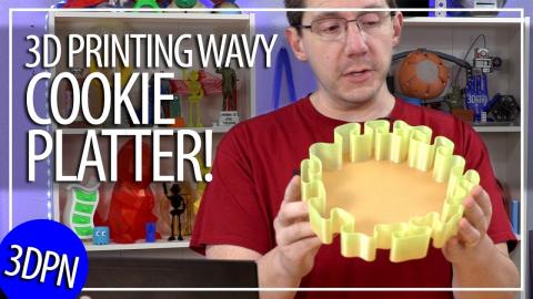 Last Minute Christmas Gift Idea: 3D Printing a Wavy Cookie Platter / Cookie Tray