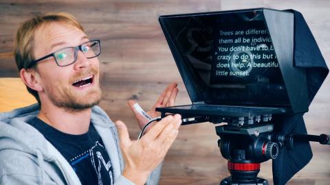 I couldn't make videos without this: My 3D Printed Teleprompter!