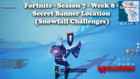 Fortnite - Season 7 - Week 8 - Secret Banner Location (Snowfall Challenges)