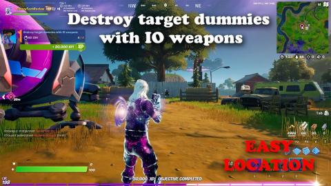 Destroy target dummies with IO weapons EASY LOCATION