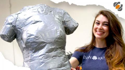 How to Make a DUCT TAPE DUMMY - Tutorial with Evan & Katelyn