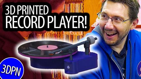 We Created a WORKING 3D PRINTED RECORD PLAYER!