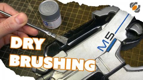 HOW TO - Drybrush Painting & Weathering for Props & Cosplay - TUTORIAL