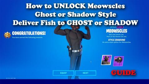 How to UNLOCK the GHOST or SHADOW Style for Meowscles - Deliver Fish to GHOST or SHADOW Guide
