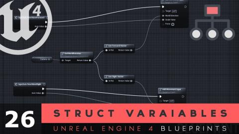 Struct Variable Types - #26 Unreal Engine 4 Blueprints Tutorial Series