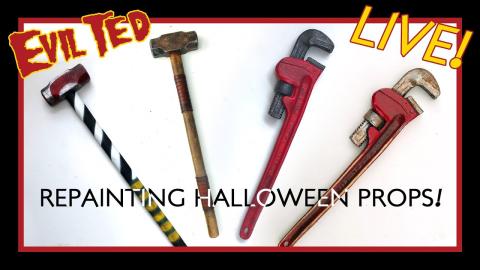 Repainting Halloween Props