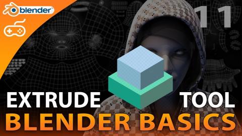 Extrude Tool - #11 Blender Beginner Modelling Tutorial Series