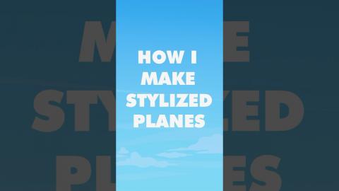 How to make 3d stylized planes