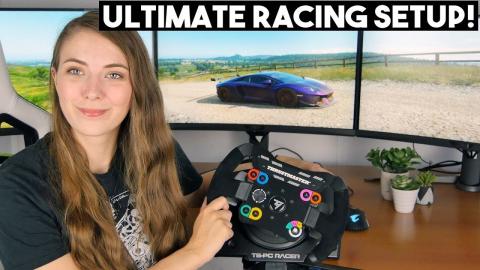 Ultimate Triple Monitor RACING PC Setup with Briony !