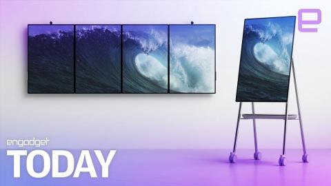 Microsoft's Surface Hub 2 is a giant rotating collaboration screen | Engadget Today