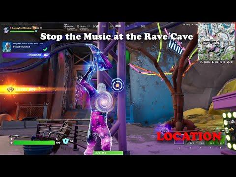 Stop the Music at the Rave Cave Location