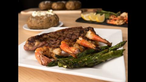 Char-Broil Recipes: Grilled Surf & Turf: Shrimp Skewers and Sirloin Steak